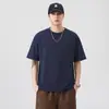 Roupas Masculinas Fengshe / Nova Camiseta Masculina de Manga Curta para o Verão 2026, Versátil e Tendência, Camiseta Casual Pesada