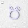 Conejo de Dibujos Animados Pintado de Colores Hebilla de Resorte Anillo Abierto Colgante Accesorios para Joyería DIY Colgante para Llavero Bolsa