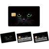 Traje de Dólar Estadounidense Gato Negro Transfronterizo Tarjeta de Crédito Adhesivo Personalizado 2x 3.4 "Simple/traje Opcional