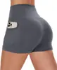 Amazon Shorts de Bolso Leggings Verão Roupa Exterior Feminina Leggings Stretch Verão Fino Calças Esportivas Yoga