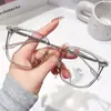 Lentes TR90 para Té Frío Miopía para Mujer Disponibles Lentes de Preferencia Luz Anti-Azul Montura Lisa Grande para Ojo