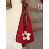 Bolsa de Palha Trançada Floral Vazada Casual e Minimalista 2026 Novo Estilo de Férias Bolsa de Ombro Tote de Grande Capacidade