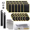 Kit de Reparo de Pneu Sem Cola para Bicicleta, Espátula de Pneu, Mountain Bike, Bicicleta de Estrada, Caixa de Kit de Reparo Rápido de Pneu