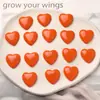 Fresco de Verano Naranja Naranja Hielo Corazón de Durazno Agrietado Corazón Parche de Resina Aretes DIY Aretes para Mujer Accesorios de Flor para Zapatos