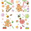 Pegatinas decorativas navideñas para vidrio, barra de caramelos navideña con diseño de hombre de dulces, pegatinas electrostáticas, productos navideños, pegatinas decorativas para ventanas de fiesta