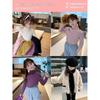 [en stock] Suéter para niña Camiseta base Invierno Nuevo Niños Estilo coreano Bebé Tejido Grueso Cuello medio alto