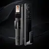 Cerradura de huellas dactilares totalmente automática puerta de seguridad para el hogar reconocimiento facial cerradura de puerta inteligente cerradura de puerta de grafiti mirilla visual seguridad electrónica