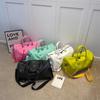 Bolsa de Viaje para Distancias Cortas, Bolsa de Fitness de Cuero Suave Repelente al Agua de Gran Capacidad, Bolsa de Fin de Semana, Nueva Bolsa Ligera Transfronteriza para Mujeres Modernas