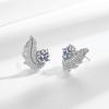 Aretes de joyería estilo ins transfronterizo Europa y Estados Unidos aguja de plata sentido de alta gama nicho femenino circón lujo ligero moda aretes de alta gama