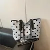 Cross2026 Verano Nuevo Estilo Coreano Bolso Tote de Lunares Sensación Relajada Gran Capacidad Viaje Moda Bolso de Hombro Único