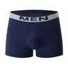 Producto Destacado Transfronterizo Ropa Interior para Hombre Calzoncillos Bóxer Temu de Ultramar Color Sólido Simple Bolsillo de Soporte Cintura Media Cintura Elástica