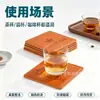 Posavasos Cuadrados de Cuero PU Personalizados, Aislantes de Calor y Antideslizantes para Juegos de Té, Posavasos de Cuero para Regalo de Negocios de Hotel