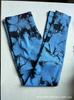 Pantalones de fitness de secado rápido de cintura alta teñidos anudados para realzar los glúteos, para correr, transpirables, con efecto "nalga de durazno", pantalones de yoga cortos de compresión