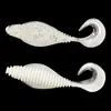 Cebo Luya con tornillo, cebo blando, rollo de cola, pupa voladora, 8 cm/10,5 cm, cebo falso Luya, material de PVC, fábrica al por mayor