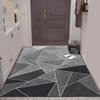 Tapete de Piso de Terciopelo Cristal Escandinavo para Entrada, Puerta de Entrada, Tapete Absorbente de Agua Antideslizante, Resistente a las Manchas, Resistente al Desgaste y Tapete para Pies Fácil de Limpiar