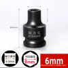 Llave de impacto neumática corta de 3/8 Llave eléctrica Pistola de aire Socket reforzado Cabeza hexagonal de socket 10 mm Interfaz
