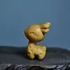 Talla en Madera de Ciprés de Animalitos Lindos, Figura de Oveja Pequeña, Artesanías y Regalos