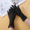 Nuevos Guantes de Protección Solar de Verano para Mujer, Delgados, Elásticos, de Encaje, con Pantalla Táctil, Antideslizantes, Transpirables, Guantes de Protección UV para Conducir