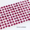 Dongzhou Diamante para Uñas Rosa Rojo Punto de Diamante Accesorios para Joyería DIY Forma Ovalada Especial Uña Portátil Diamante para Uña Venta al por Mayor