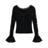 Camiseta interior de encaje con cuello entallado y cintura ajustada para mujer, diseño vintage, primavera 2025, Pure Desire