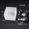Molde de Silicona para Colgante de Etiqueta Colgante de Resina de Cristal DIY Espécimen de Flor Seca Borde Ondulado Forma de Corazón Redondo Superficie de Espejo Con Agujero
