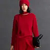Suéter de Cachemir para Mujer Cuello Redondo Suéter Básico Nuevo Estilo Otoño e Invierno Diseño de Tira Personalizado a la Moda Ropa Interior Nuevo Estilo Otoño e Invierno