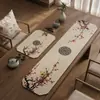 Nuevo Camino de Mesa Estilo Chino, Tapete para Té, Base de Té Inspirada en Zen, Toalla Absorbente de Secado Rápido para Taza de Té, Manteles Individuales, Tapete Protector para Encimera