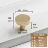 Simple Escandinavo Nuevo Chinoiserie Mango de Cobre Imitación Muebles Puerta de Armario Cajón Manija de Gabinete Agujero Único Zapatero Manija Dorada