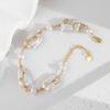 Pulseira de Pérolas de Água Doce Barroca para Mulheres, Pulseira Enrolada com Fio Banhado a Ouro 14K, Joias de Moda Estilo Europeu e Americano Fabricante Atacado