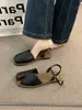 Sandalias de Viaje Cerradas Color Marrón Brisa Nocturna para Mujer, Zapatos Romanos Mary Jane Estilo Hada Retro Francés Verano 2025