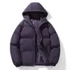 Chaqueta de Invierno Nueva de Algodón con Relleno de Plumas para Hombre, Estilo Hong Kong Holgada Talla Extra Abrigo de Algodón, Chaqueta Acolchada con Capucha para Jóvenes