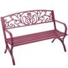 Silla Doble Europea y Americana Silla de Jardín Silla de Hierro Forjado Asiento de Ocio al Aire Libre Banco de Parque Silla de Balcón Patio Silla Sofá