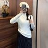 Muchen 2025 Primavera Nuevo Estilo Coreano Simple Botón Cuello Medio Jersey Prendas de Punto Prendas de Punto Camisa Base para Mujer Top