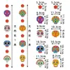 Decorações de Dia dos Mortos Papéis coloridos