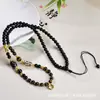 Cordón para Colgante Tejido a Mano de Obsidiana, Adecuado para Colgar Thangka, Estilo Étnico Unisex, Cordón de Collar Versátil Ajustable Vintage