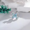 Prólogo Sortudo Estilo Doce Exquisito Zircônia Inlaid Pétala Haste de Liga de Titânio Hensen Joias Piercing de Cartilagem Stud de Osso da Orelha