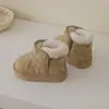 Botas de Nieve para Bebé, Botines Cortos Espesos de Terciopelo para Niños y Niñas, Estilo Invierno, Zapatos de Algodón Suaves para Niños Pequeños, Modernos