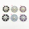 Requintado estilo Chanel botão em forma de flor pérola ponto de diamante óleo decorativo botão casaco camisola acessórios