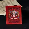 Thangka Pintado a Mano Tíbet Nepal Guardián del Zodiaco 4*5 Núcleo Azul Thangka Año del Zodiaco