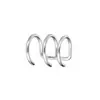 Novos clipes de orelha estilo ins transfronteiriços sem furo, ear cuffs vazados em formato C multicamadas personalizados, brincos de luxo leve de alta qualidade