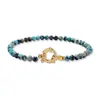 Producto Transfronterizo Más Vendido de Amazon, Pulsera Sencilla de Cuentas de Cobre para Mujer, Estilo Bohemio de Moda, Joyería Versátil para Apilar