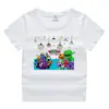 2023 nueva ropa infantil, camiseta de manga corta de verano para niños, camisa de algodón para niños y niñas, camiseta de media manga para bebés, top para niños