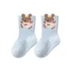Calcetines Infantiles para Primavera, Otoño e Invierno, Clase A, Calcetines para Bebé Niños y Niñas, Calcetines Infantiles Zhuji, Calcetines de Algodón de Caña Media, Diseño de Dibujos Animados Sin Costuras