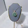 Nuevo Budista Maitreya Explosivo Chino Collar Masculino para Mujer Cadena de Clavícula de Alta Calidad con Imitación de Diamante Calcedonia Colgante Versátil de Lujo Ligero 2024