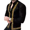 Camisa de Flores Casual para Hombre Manga Larga D Top Camisa Impresión 3D Directo de Fábrica Amazon Xiyin TEMU Estilo Popular