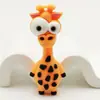Chaveiro Pingente Animal Fofo de Plástico Macio Olhos Grandes Macaco Elefante Pequeno Animal Acessórios de Bolsa Enfeites Venda por Atacado
