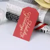 Cartões de Boas Festas da Série de Natal com Estampagem Dourada para Festas, Cartões de Feriado Impressos de Natal para Amigos