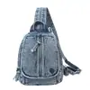 Mochila de Mezclilla Vintage Lavada, Mochila Retro Americana, Mini Mochila Multifuncional Diaria para el Trabajo y los Viajes para Mujeres