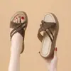 Sandálias Casuais de Moda de Comércio Exterior, Novidade Primavera/Verão 2026, Sandálias Fadas Femininas de Verão, Chinelos com Solado Grosso e Macio, Transfronteiriço