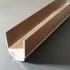 Cortina de Gasa Suave Personalizada Guía Inferior para Barra de Cortina Espacio de Oficina Ingeniería Cortina Patrón Arena Café Barra Inferior Piezas de Cortina de Aleación de Aluminio